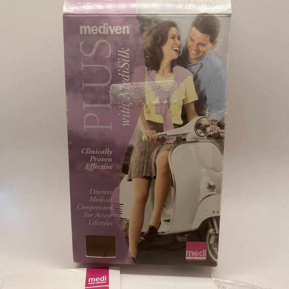 Mediven Plus 20-30 mmHg Beige Closed Toe Thigh W/TopBand Compression Stocking